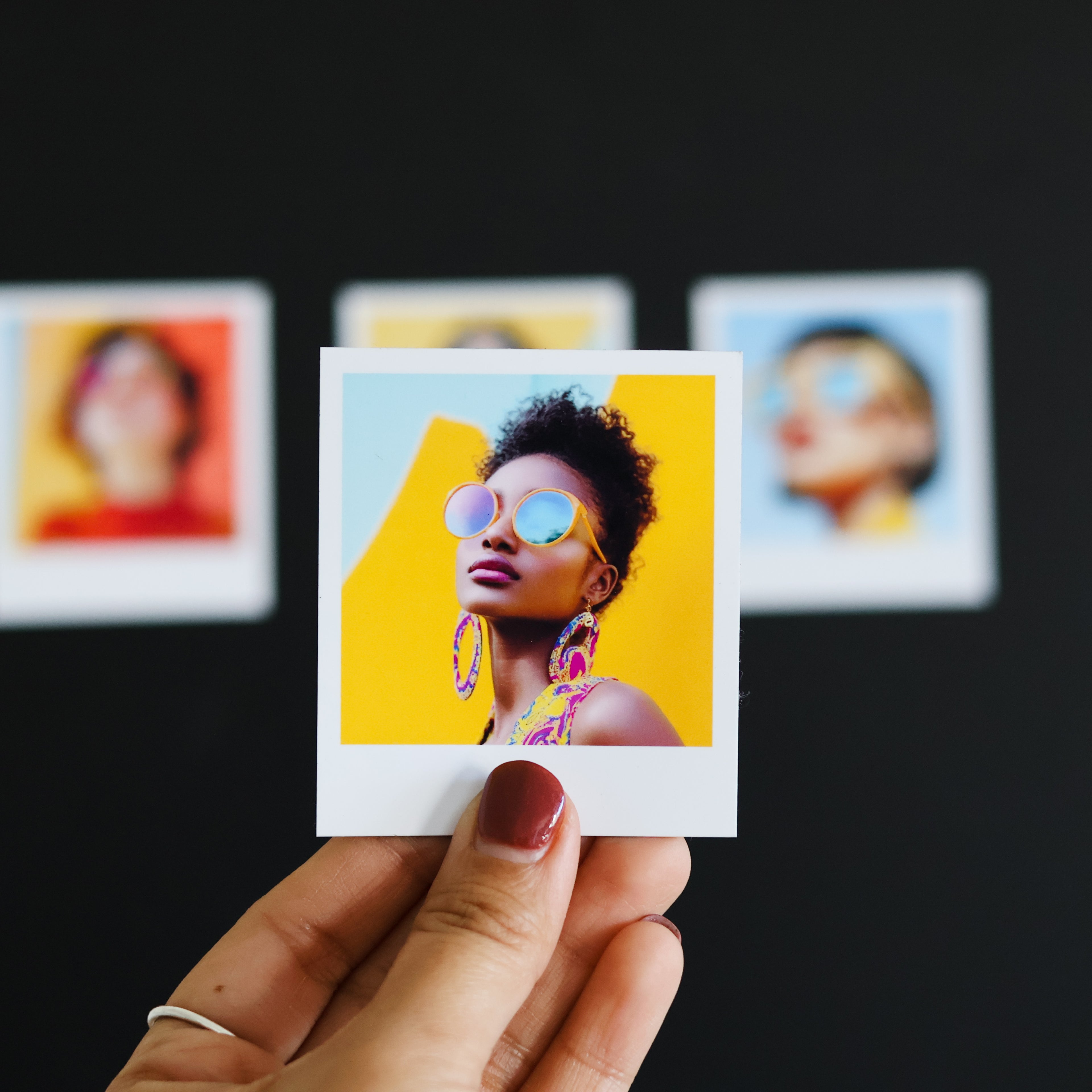 Handmade retro photo magnet by CozyCrafts Australia