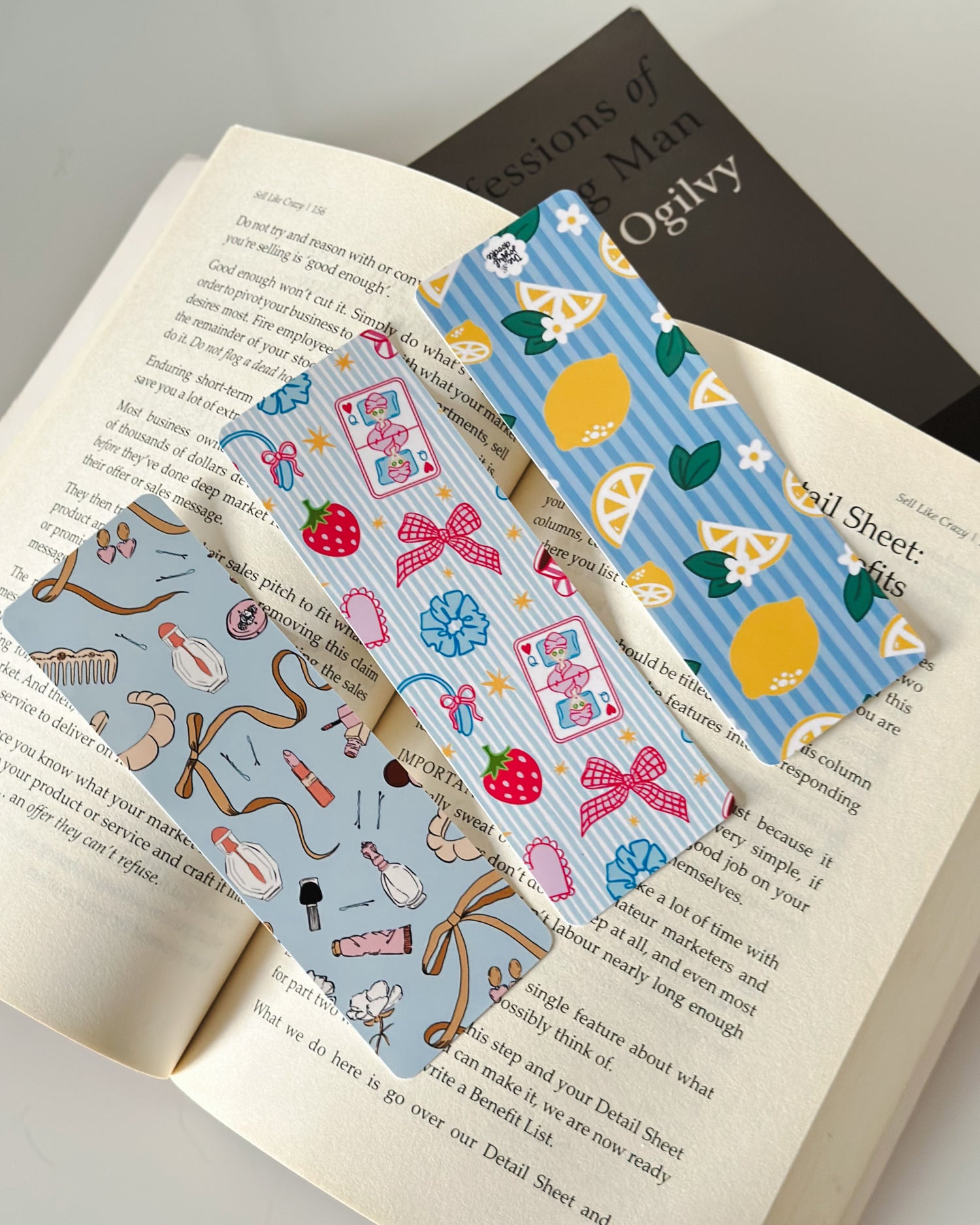 Girly Pop Bookmark Set of 3