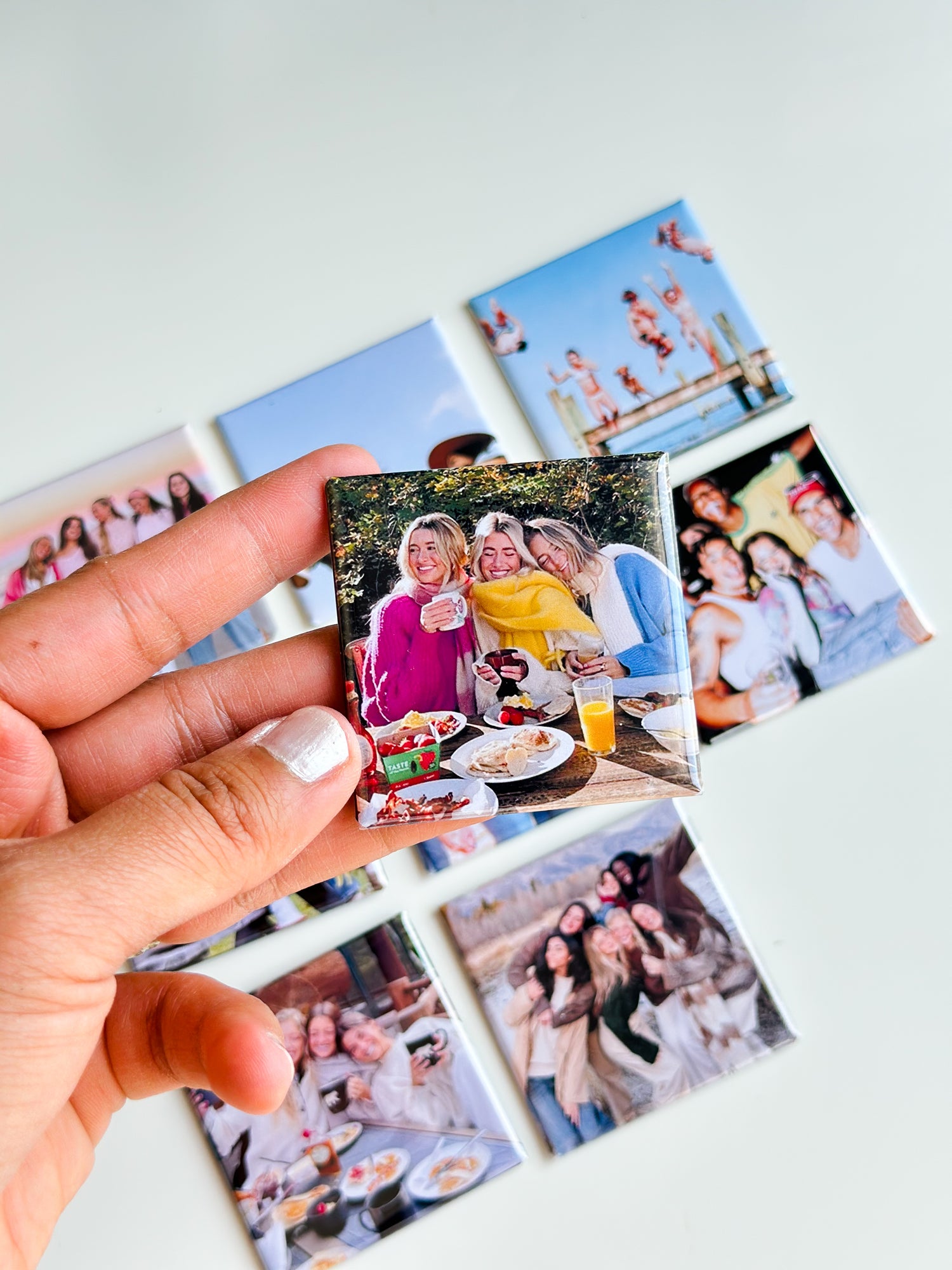 Classic Memory Photo Fridge Magnets — 50x50mm