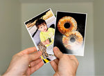 Personalised bordered photo magnet handmade by CozyCrafts Australia