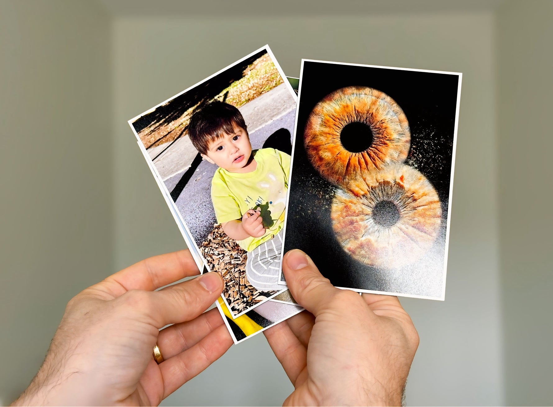 Personalised bordered photo magnet handmade by CozyCrafts Australia