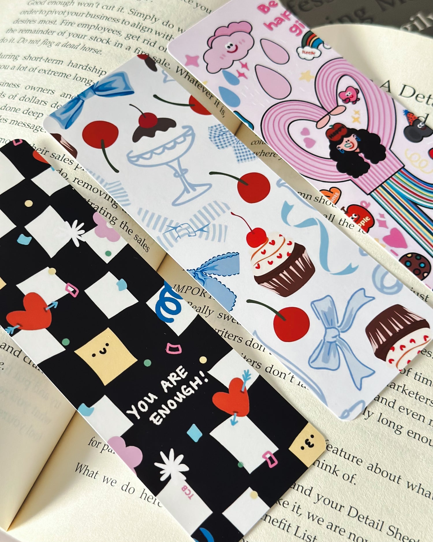 Chic Reading Bookmark Set of 3