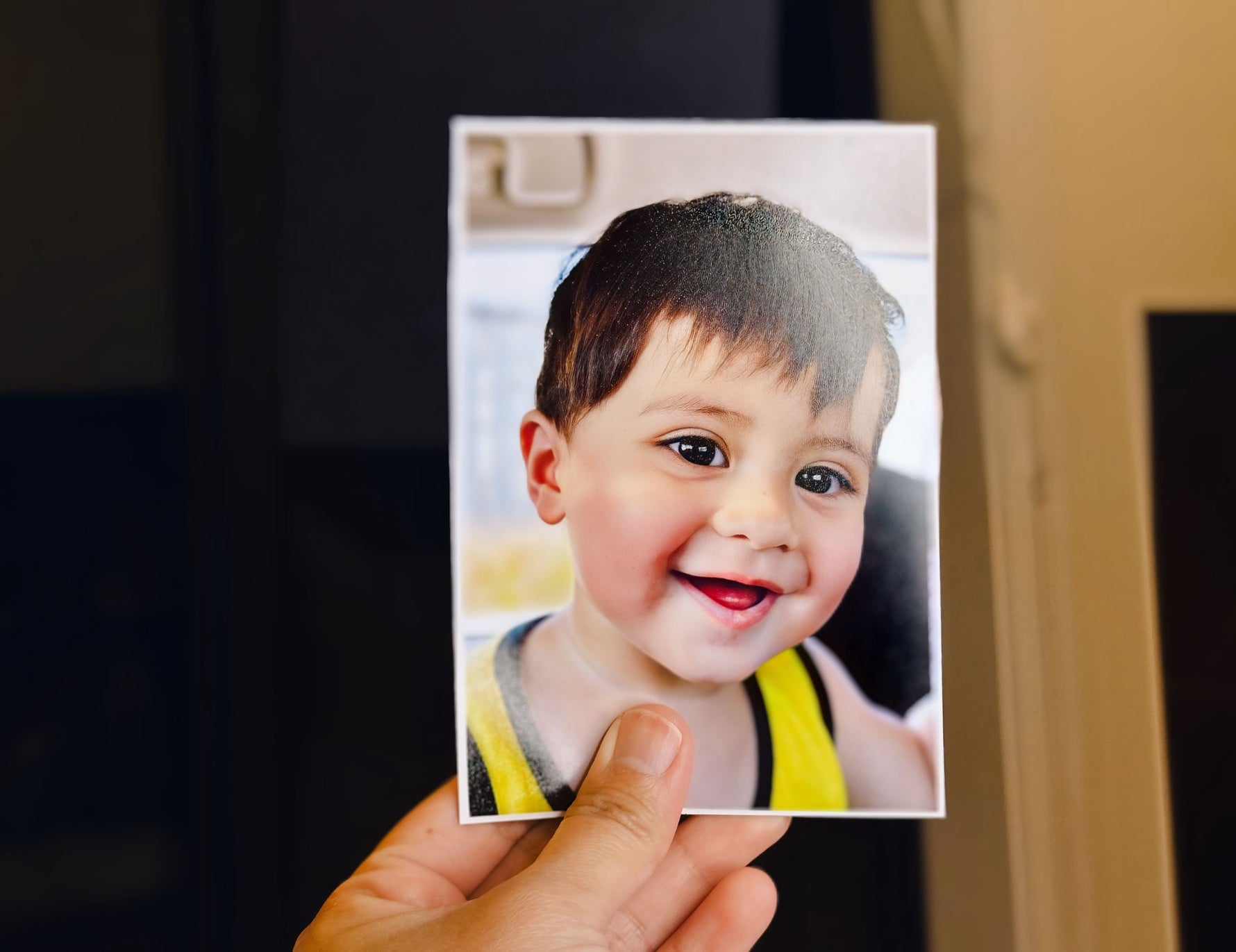 Thoughtful custom bordered photo magnet for gifts and keepsakes